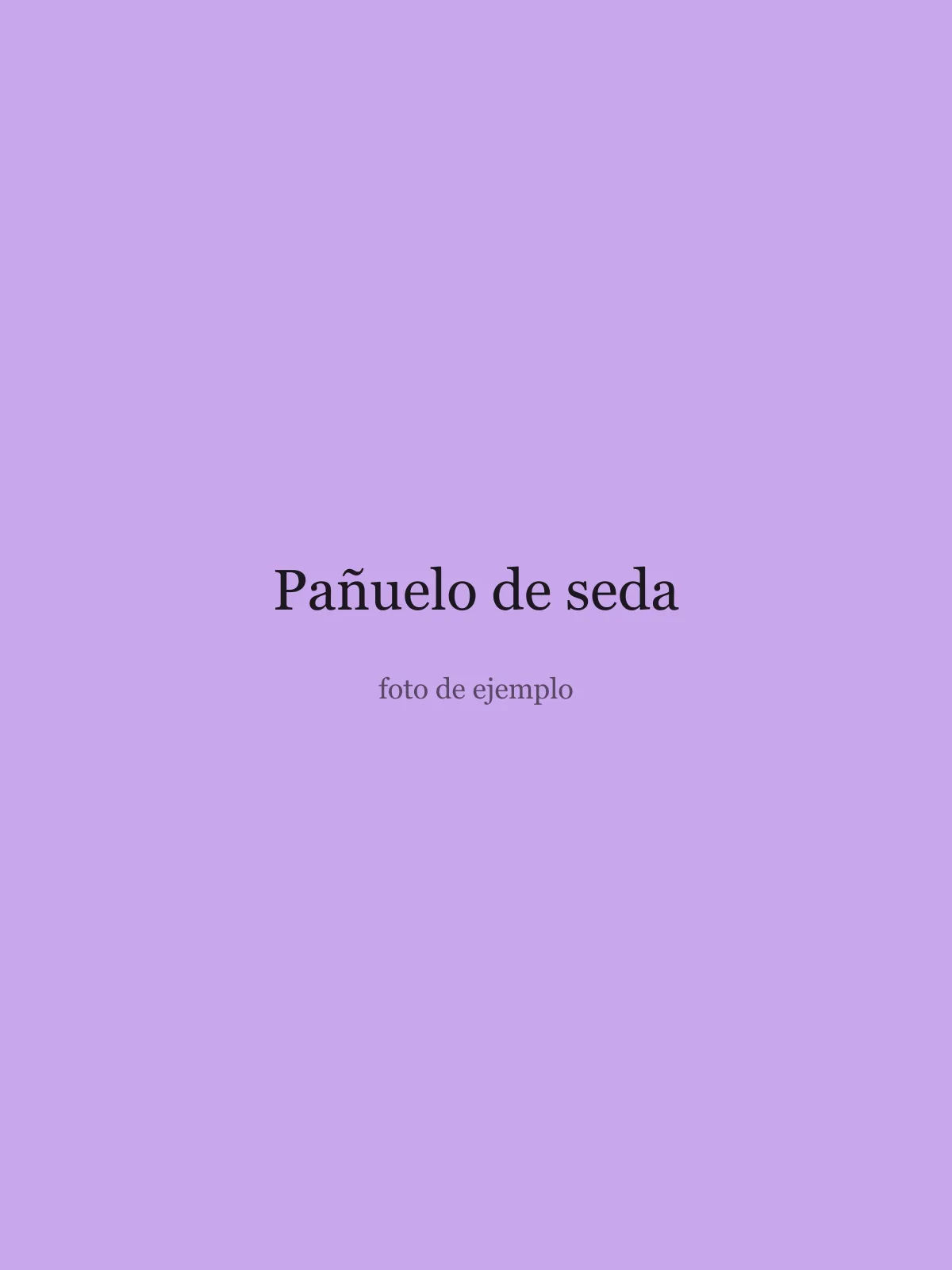 Pañuelo de seda