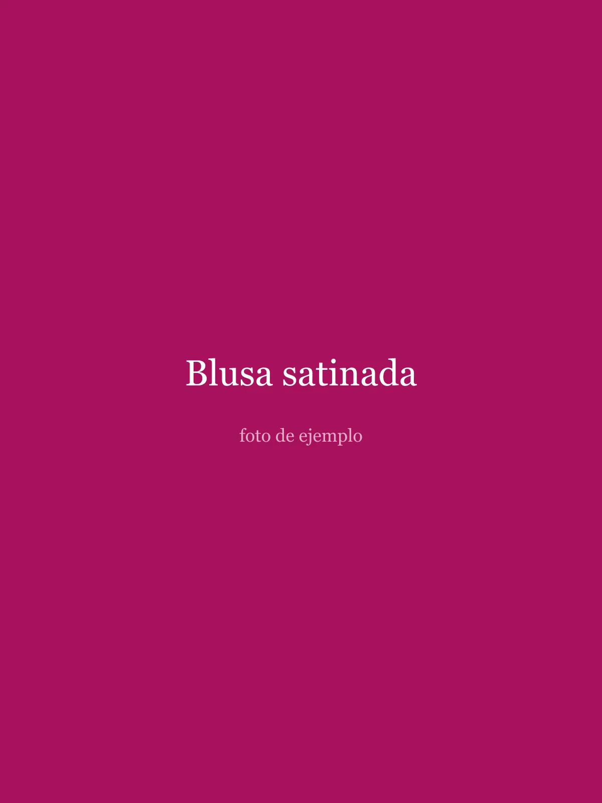 Blusa satinada
